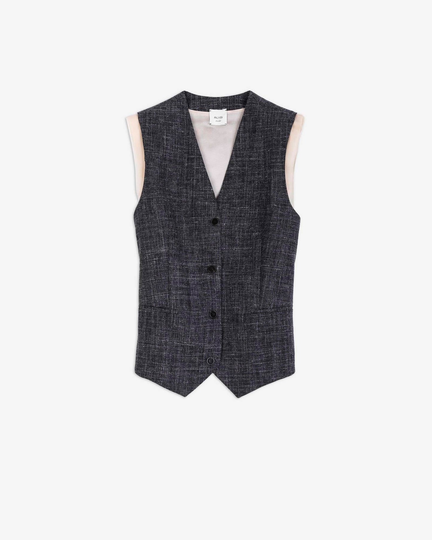 Gilet graniglia in lana