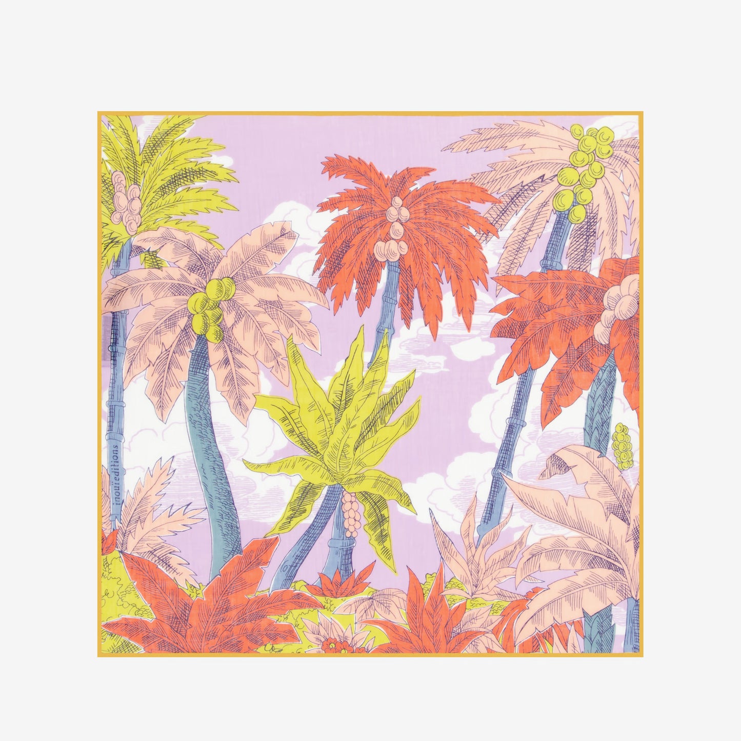 Foulard in cotone Carré 65 Robinson / Inoui Editions