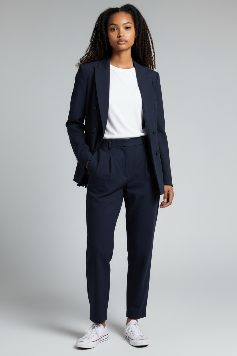 Giacca blu in misto lana / Jucca