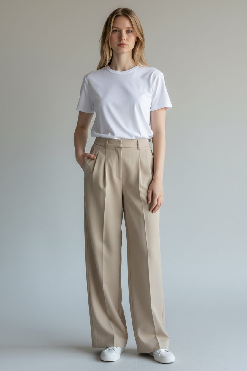 Pantalone palazzo con pince / Jucca
