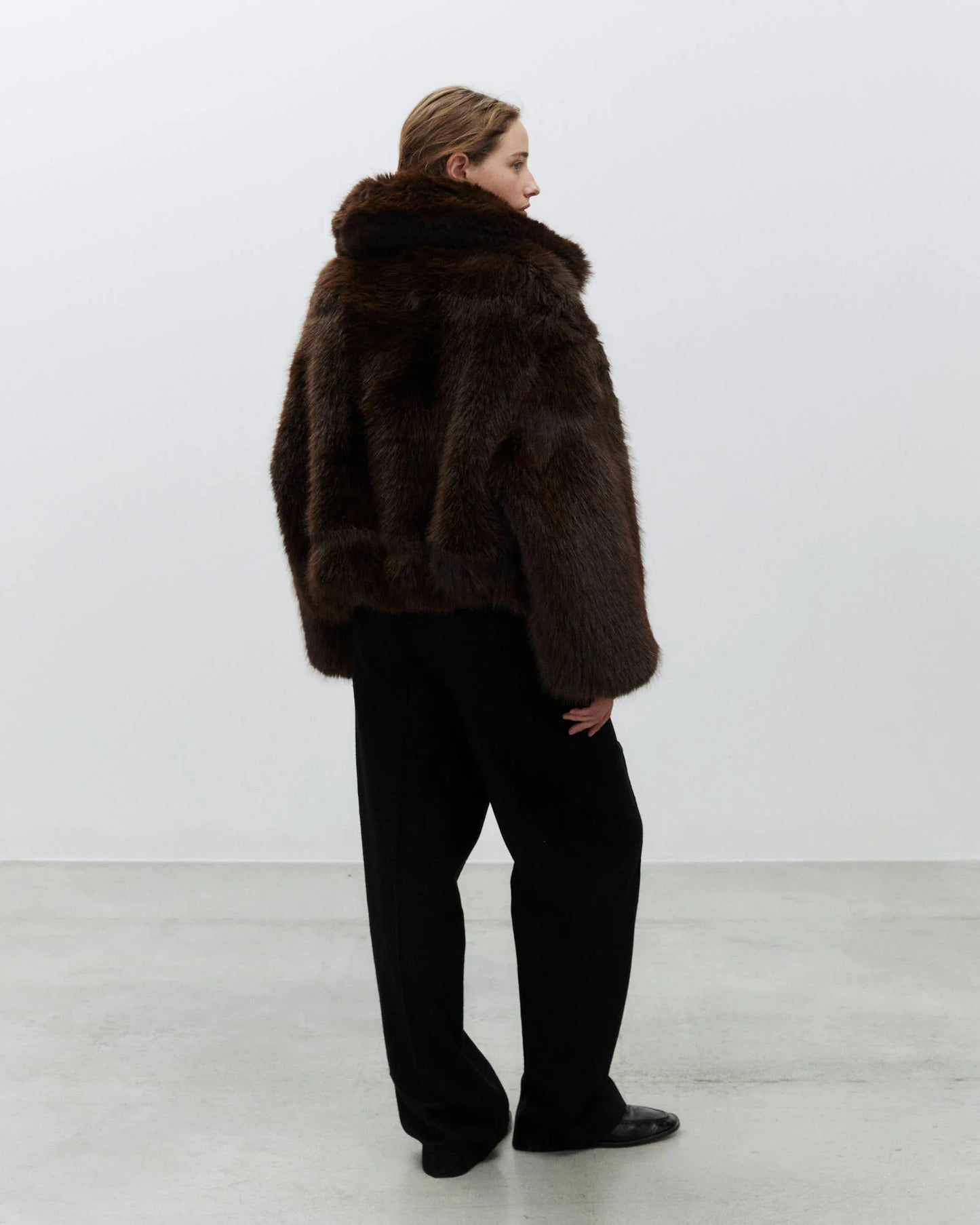 Bomber in pelliccia eco