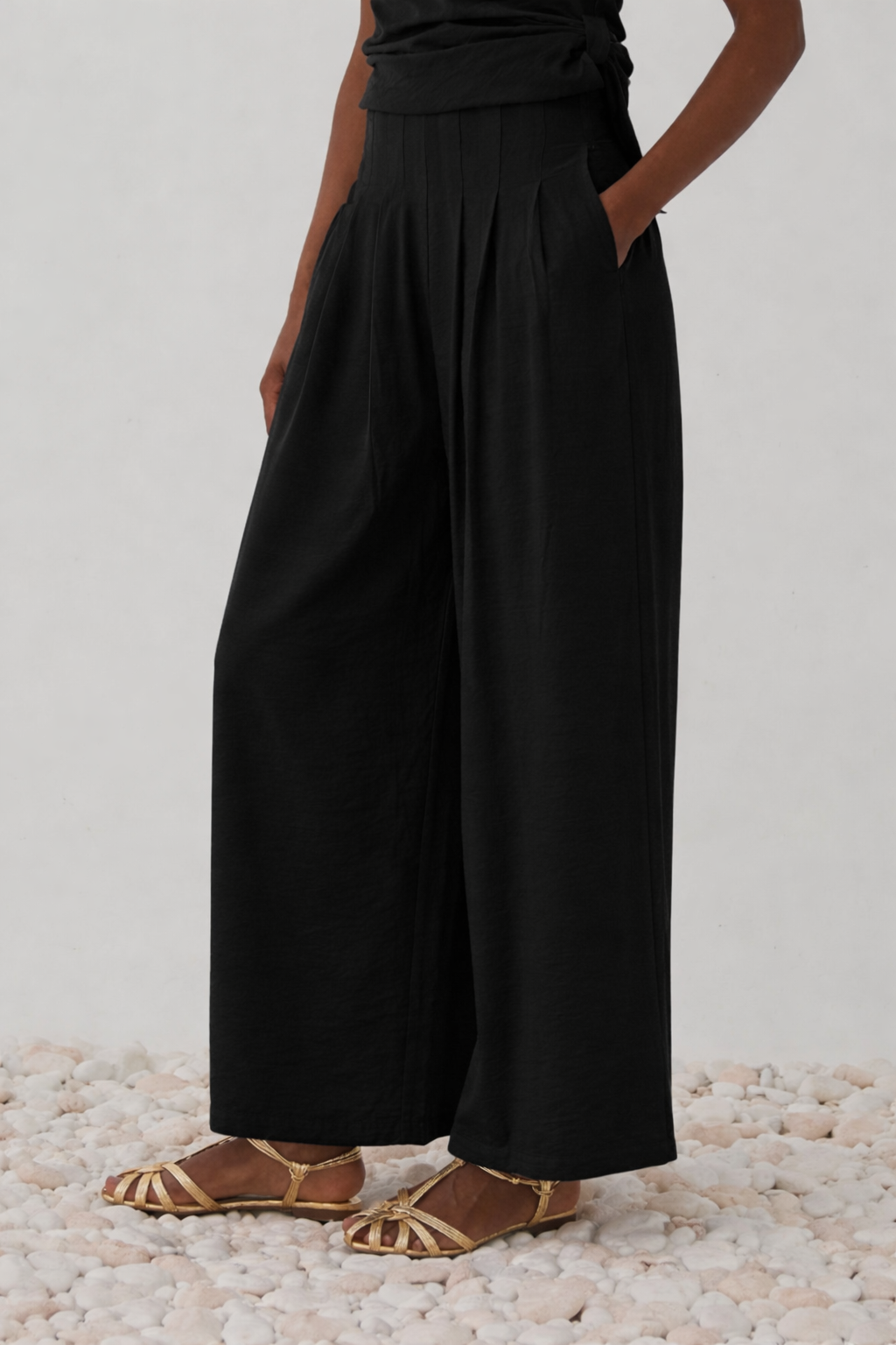 Pantalone nero ampio / ELEH