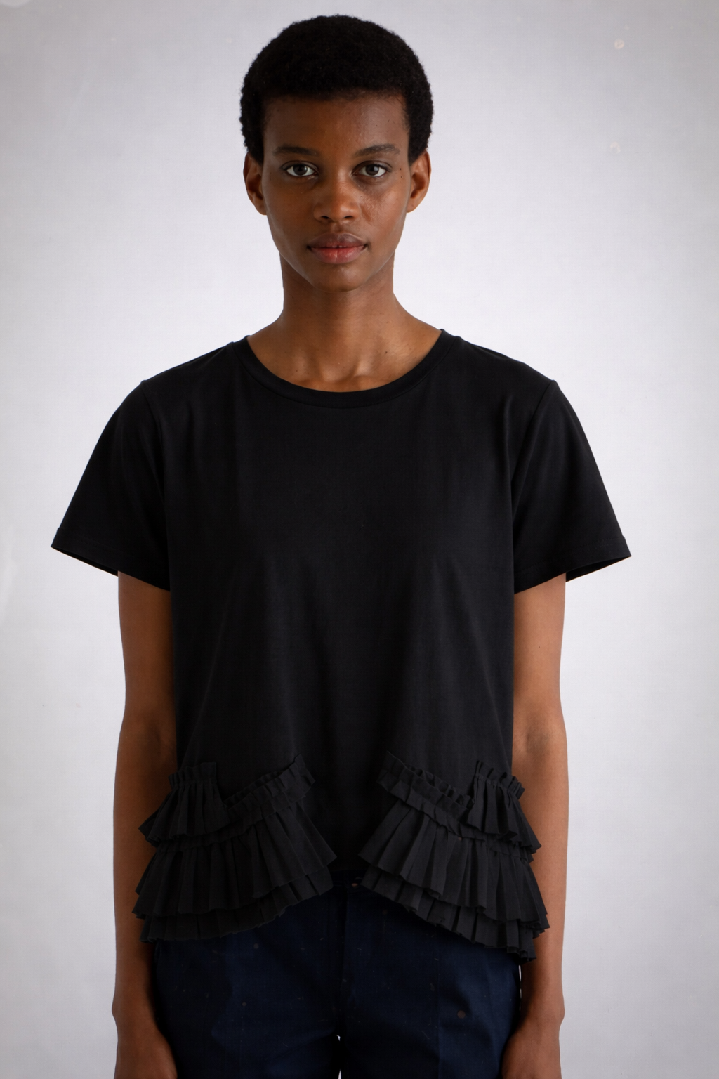T-Shirt con inserto plissettato / MeiMeij