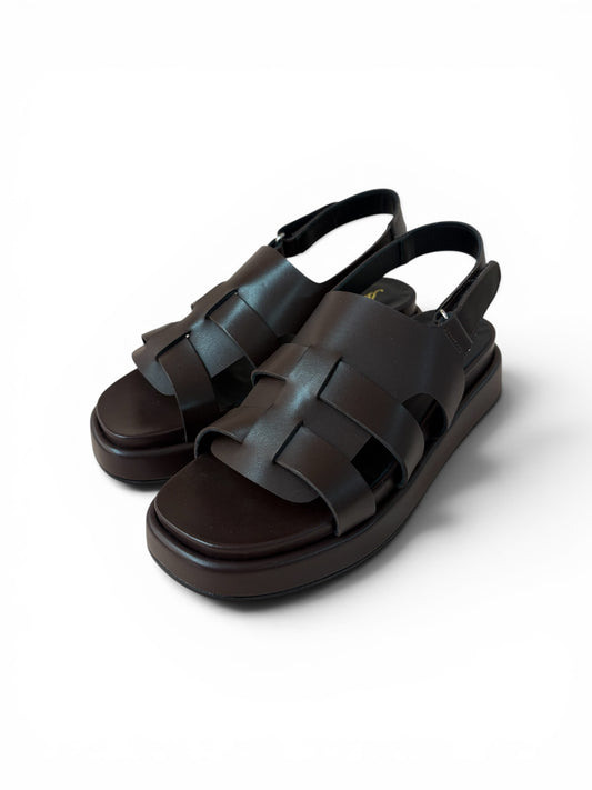 Sandalo platform in pelle /Anna F.