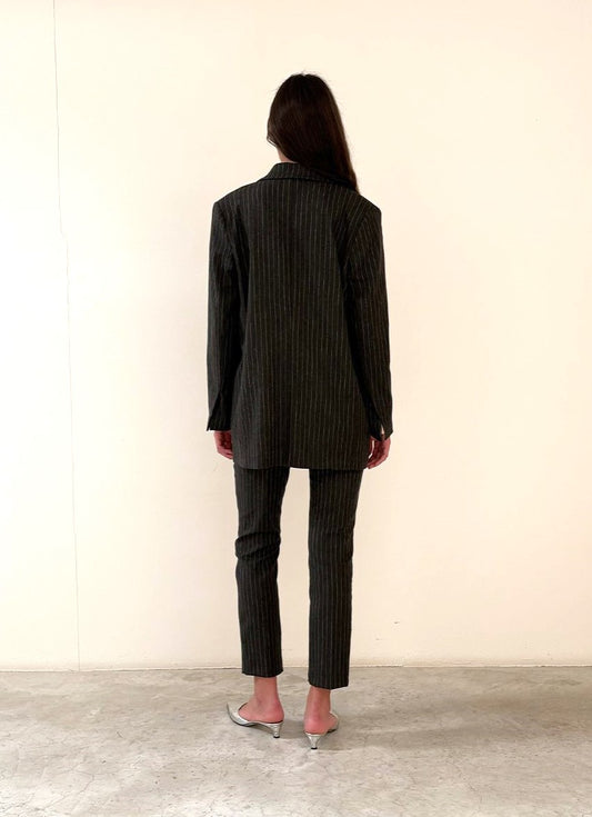 Blazer gessato over