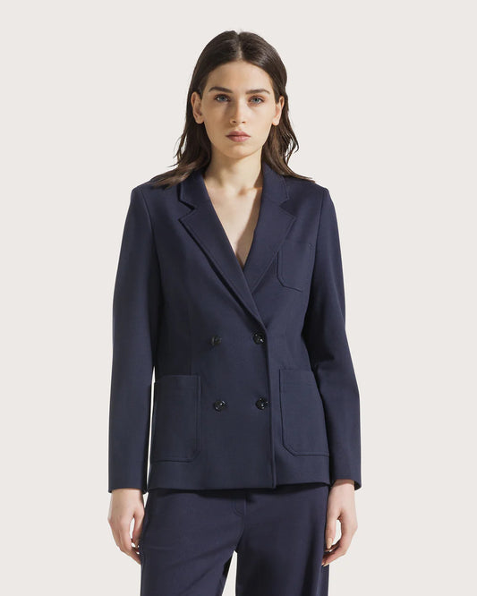Giacca blu in punto stoffa / 19.70