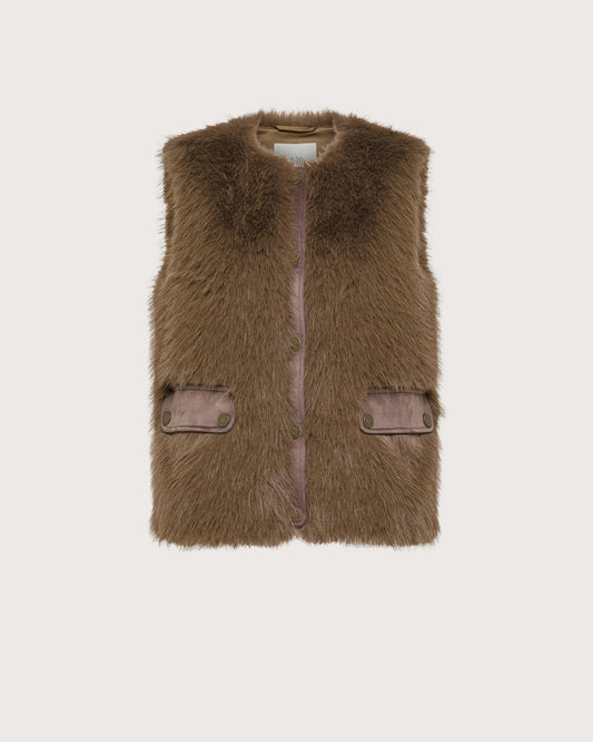 Gilet in ecopelliccia