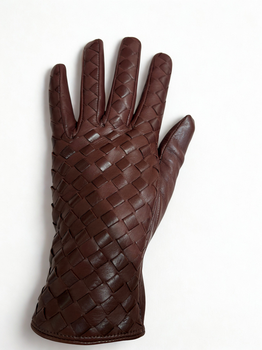 Guanti in pelle intrecciata / Alpo