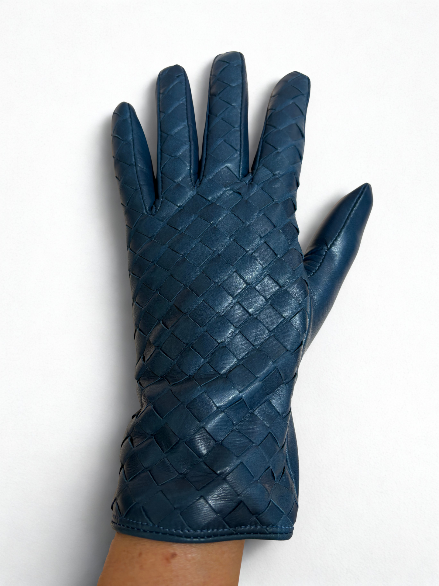 Guanti in pelle intrecciata / Alpo