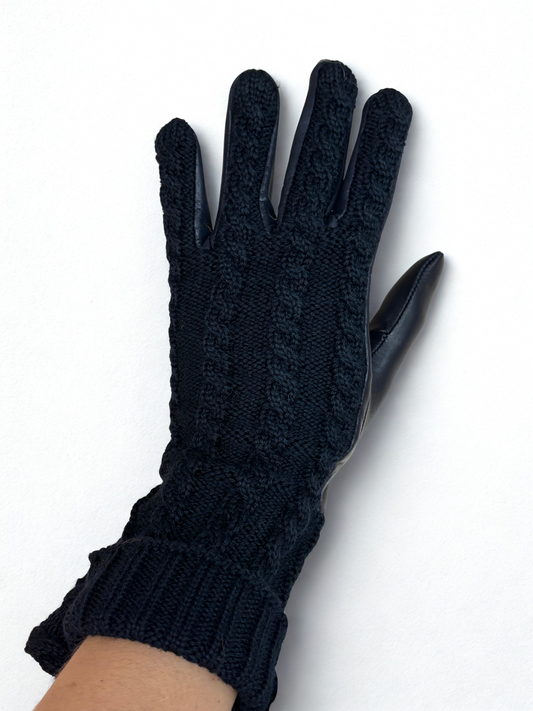 Guanti in lana e pelle /Alpo