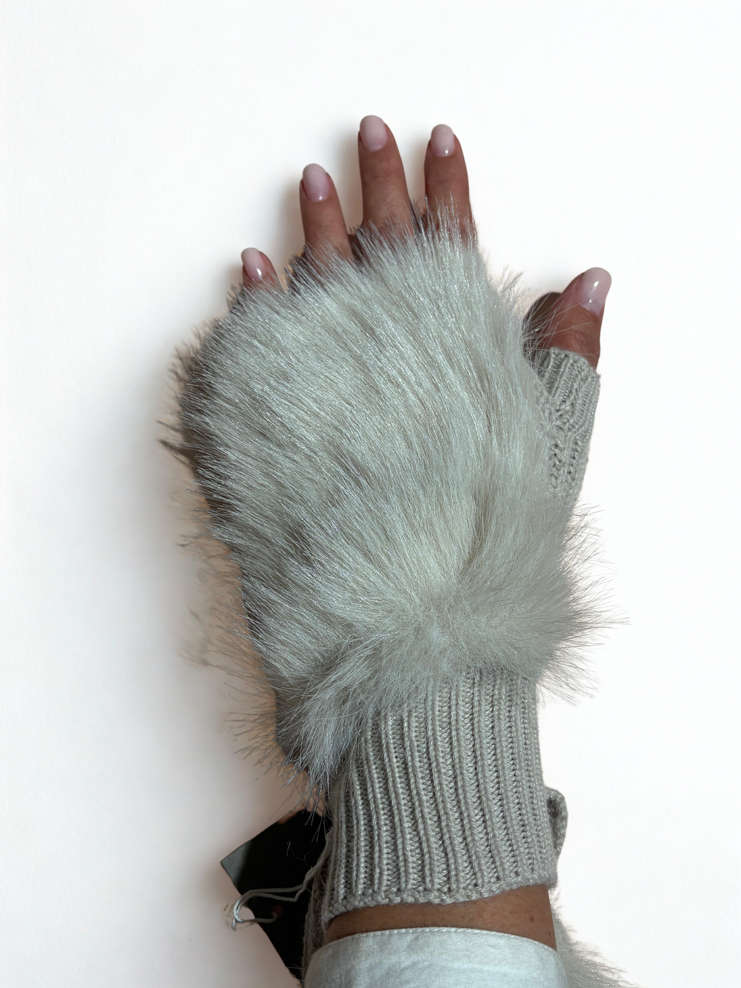 Manopole in lana ed ecopelliccia / Alpo