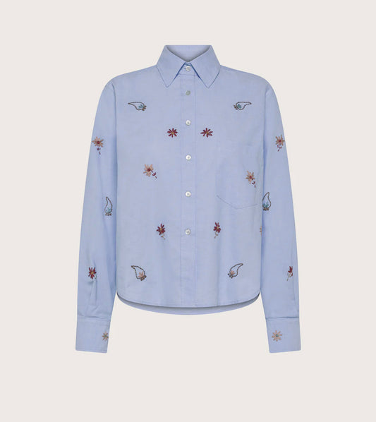 Camicia Oxford ricamata / 19.70