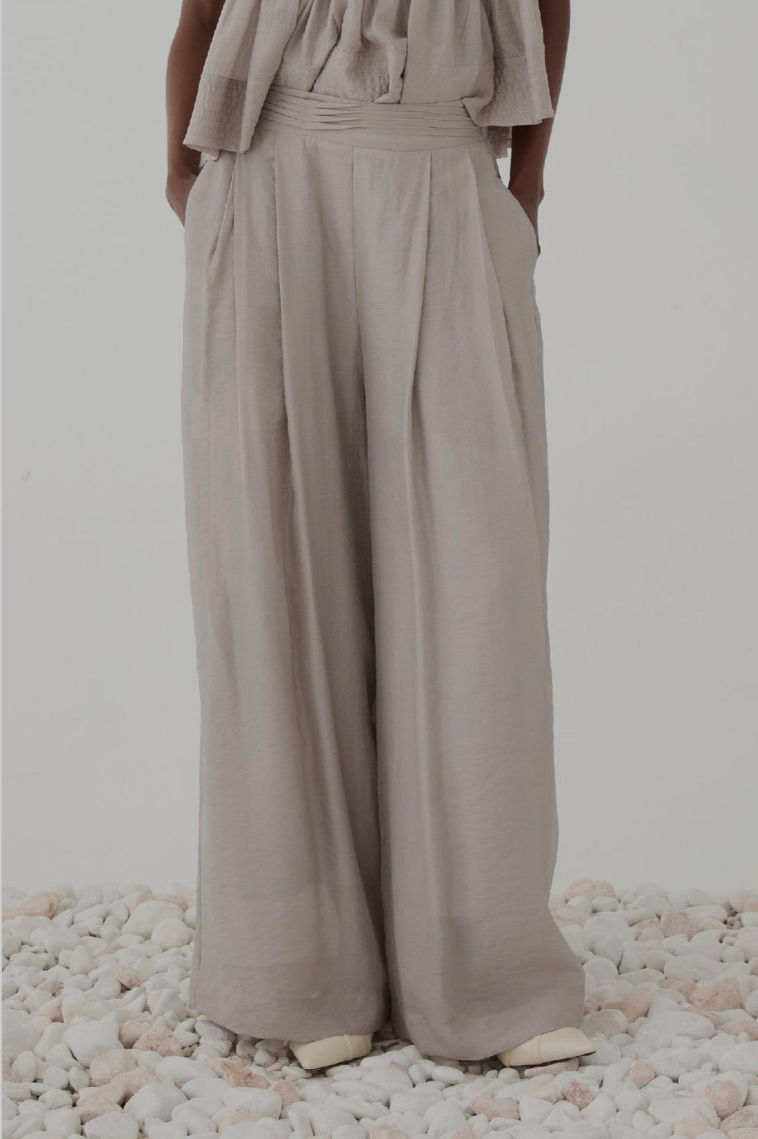 Pantalone ampio perla / ELEH