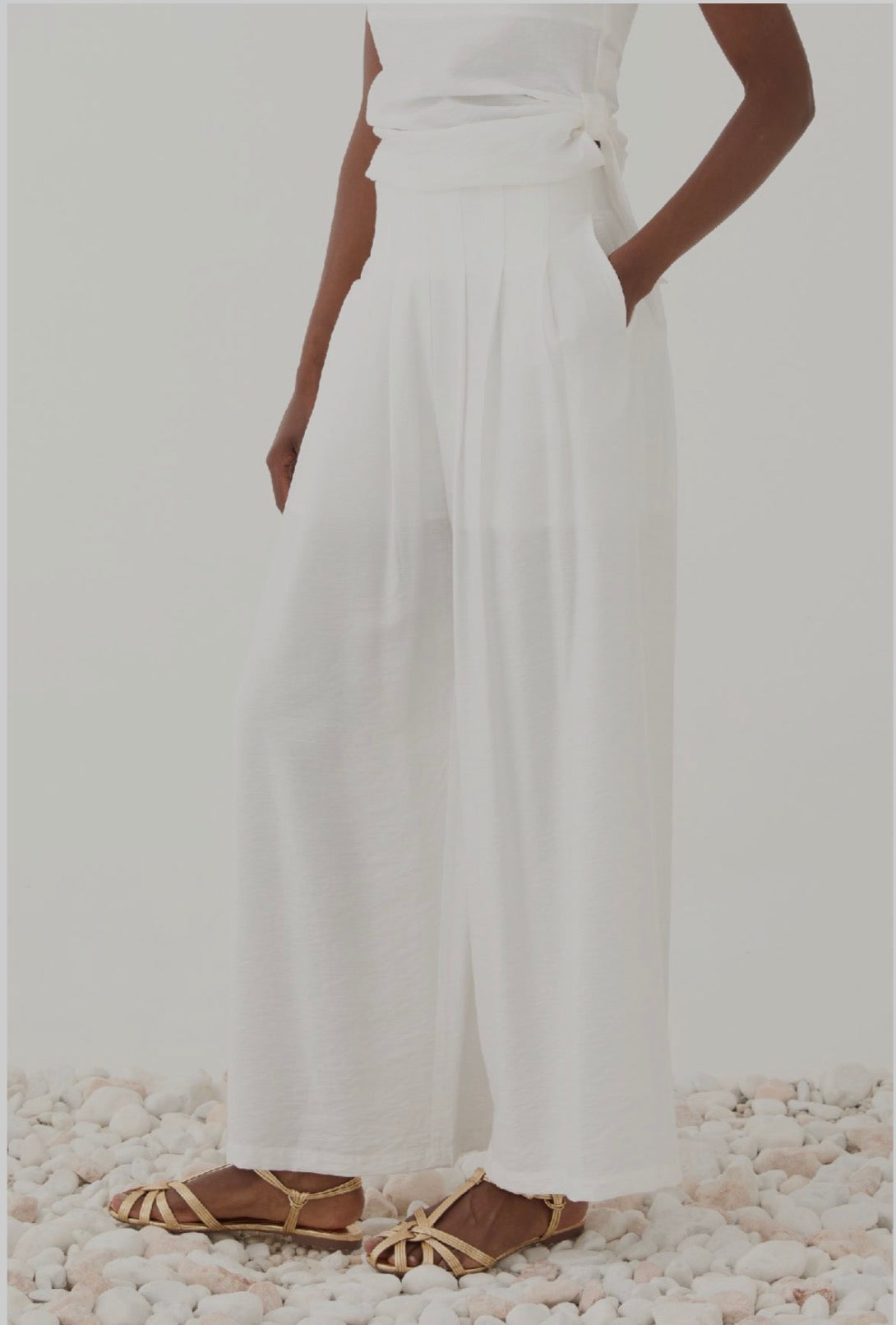 Pantalone bianco ampio / ELEH