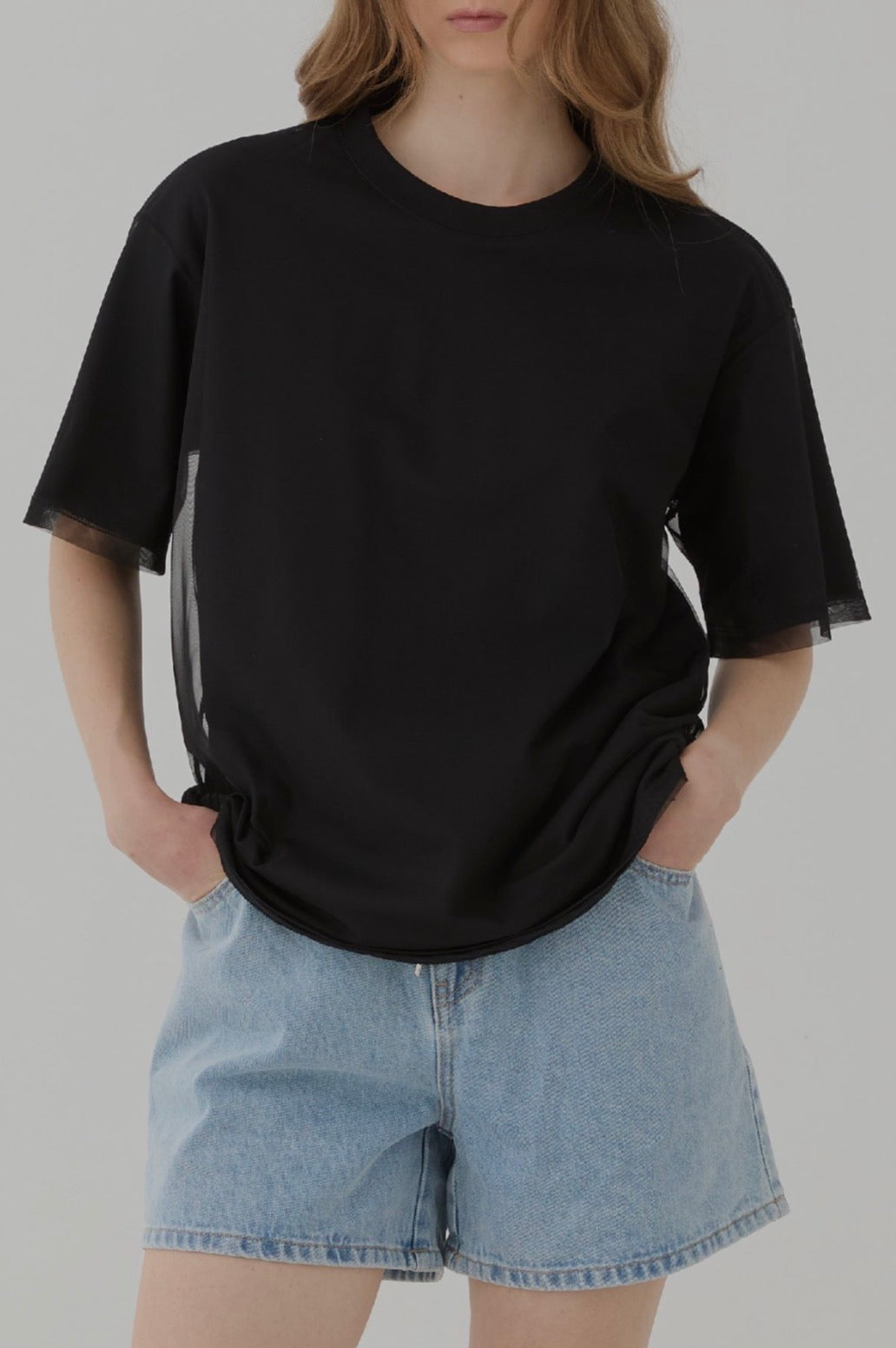 T-Shirt doppia nera / ELEH