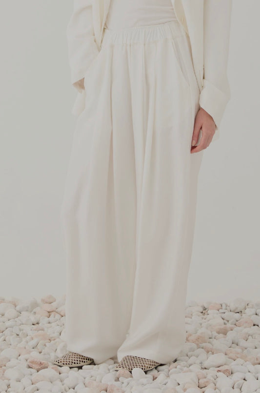 Pantalone ampio in misto lino / ELEH