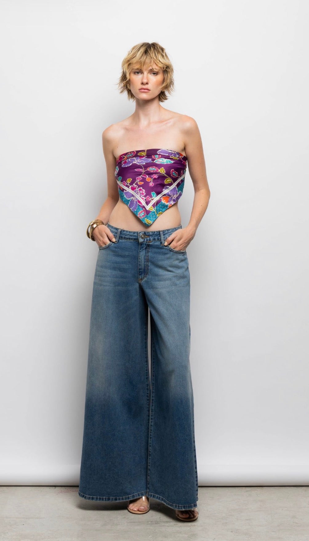 Jeans wide leg GEMMA / God Save Denim