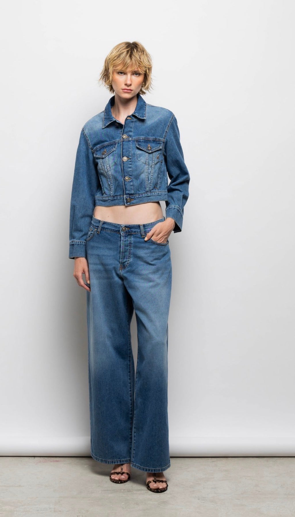 Jeans in cotone slegato a gamba larga ZEFIRO / God Save Denim