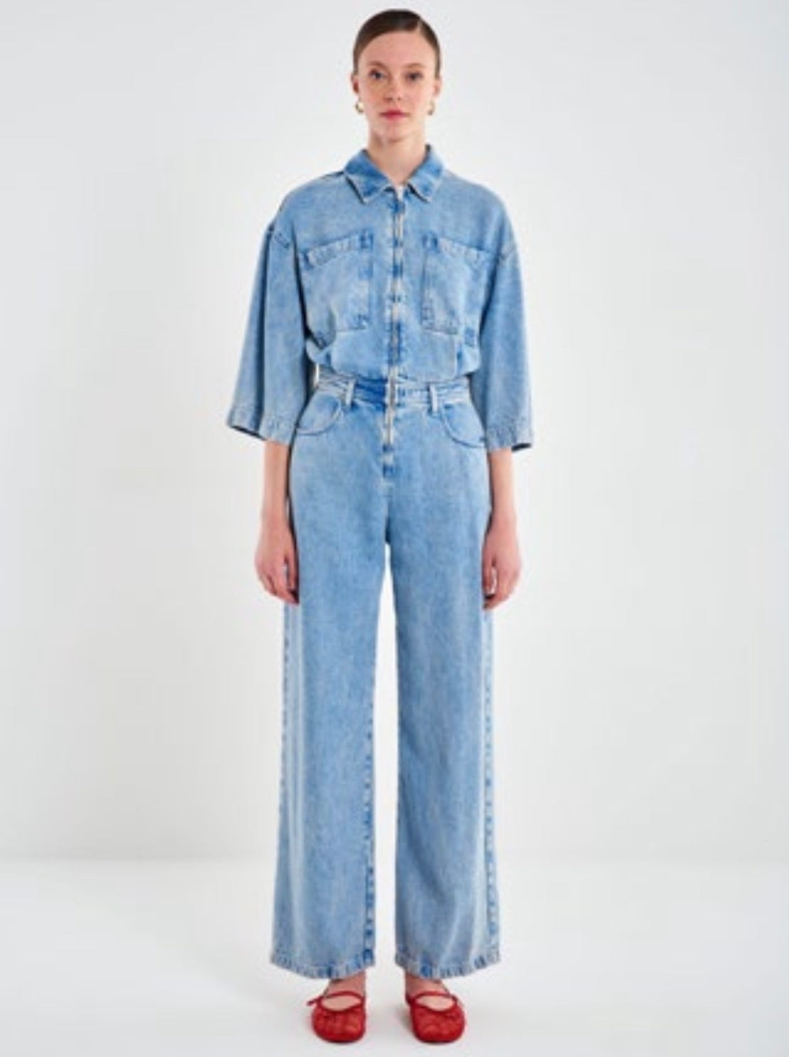 Tuta leggera effetto denim / SoloTre