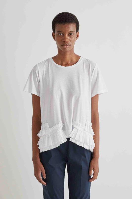 T-Shirt con inserto plissettato / MeiMeij
