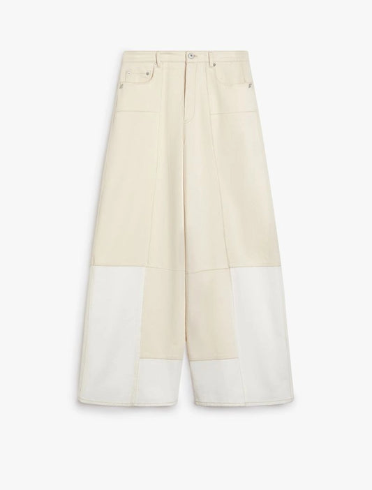 Pantalone a vita bassa bicolore ETUANIA