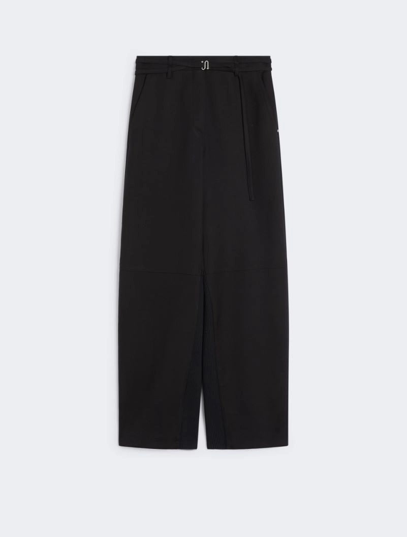 Pantalone dritto con dettaglio in maglia SOSPIRO