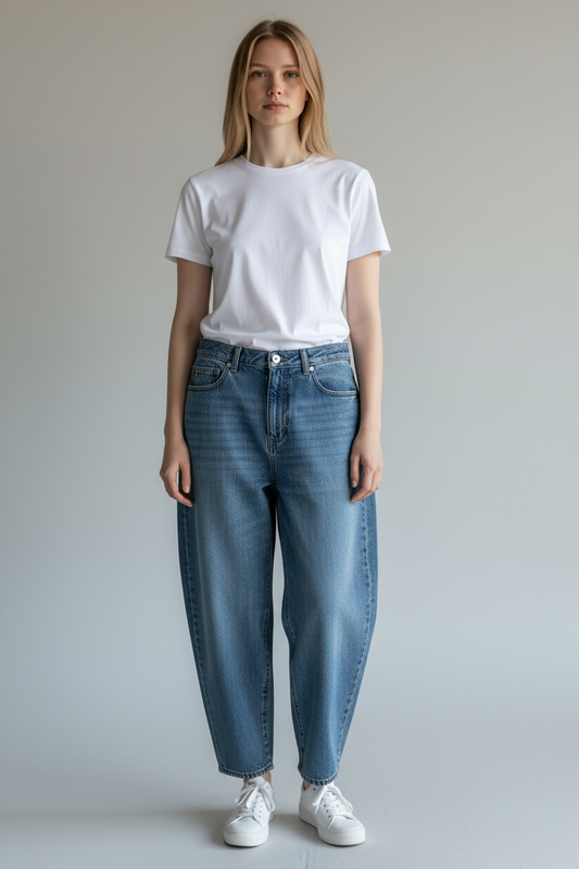 Pantaloni denim balloon MILENA / Nine in the Morning