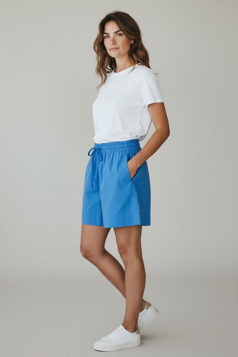 Shorts azzurri tinta unita / SoloTre