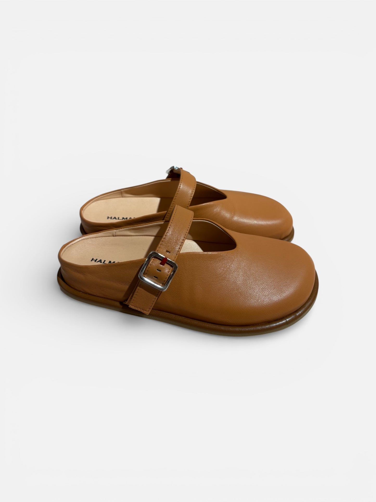 Mule in pelle con fibbia / Halmanera