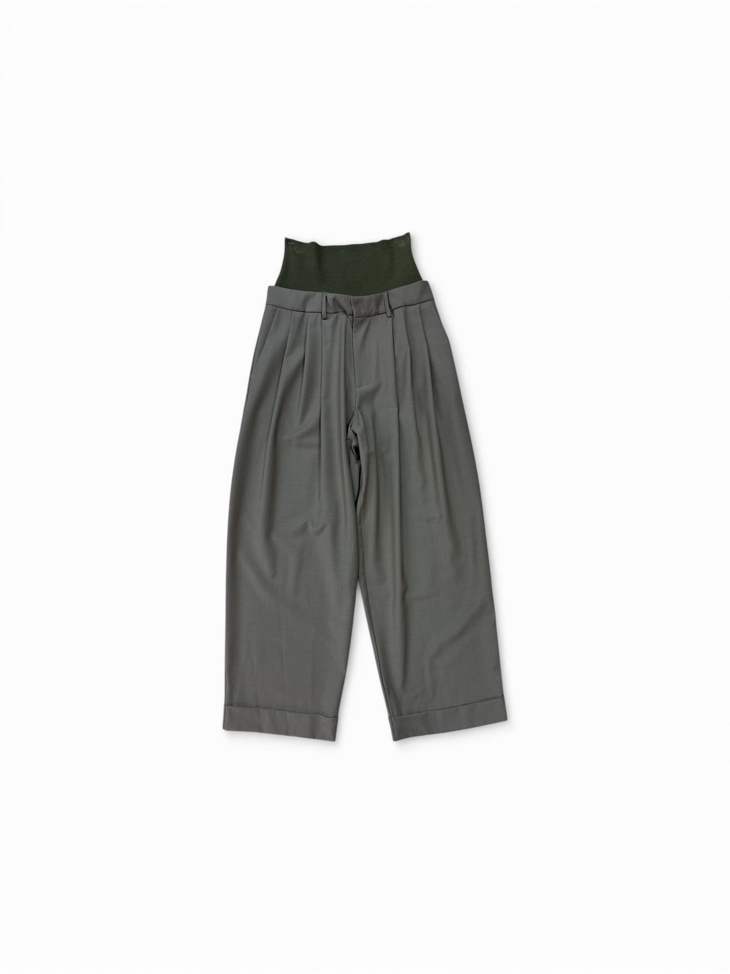 Pantaloni con baschina alta in maglia / MeiMeij
