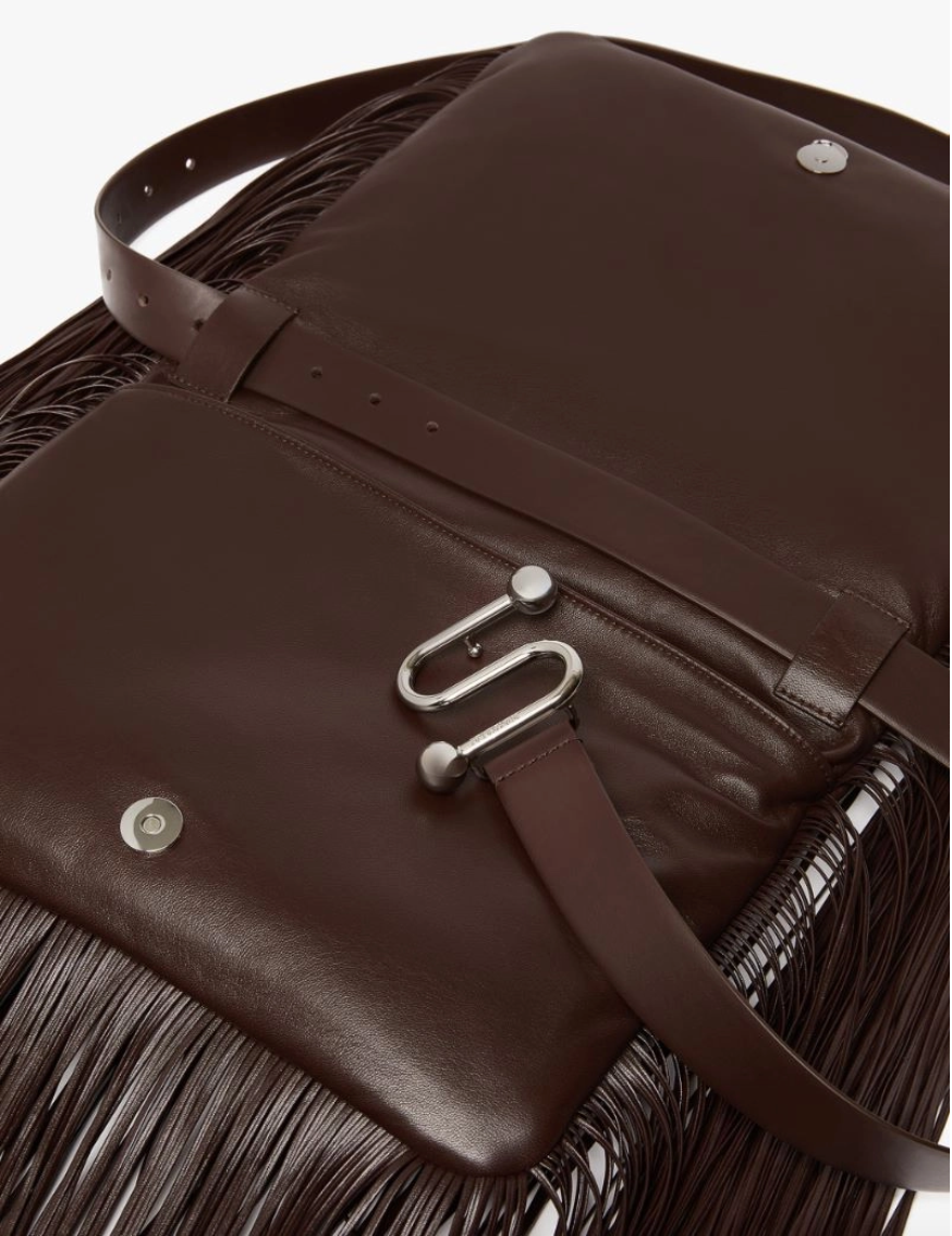 Mini soft bag in nappa con frange STILLA