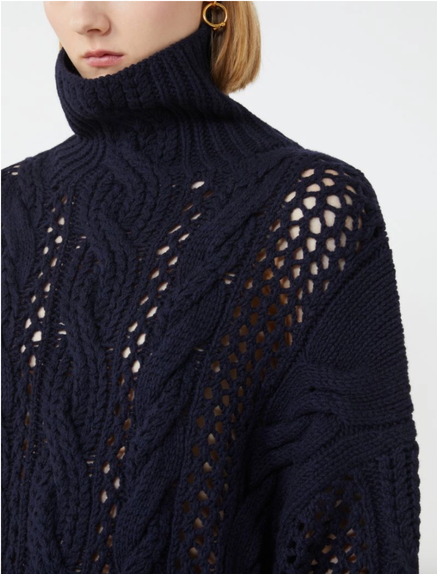 Maglia oversize con trecce CALCO