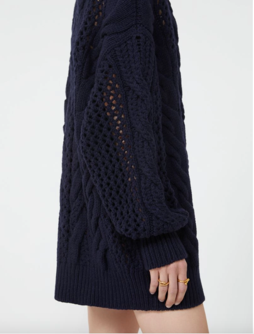 Maglia oversize con trecce CALCO