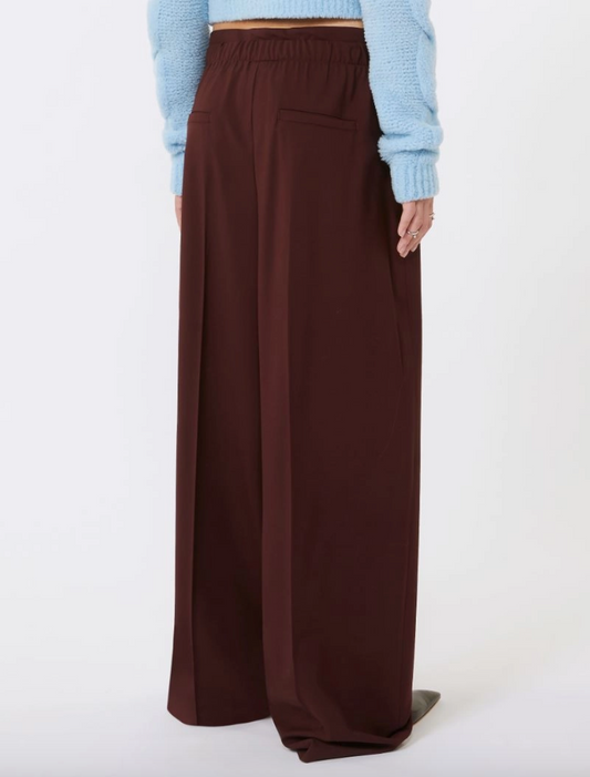 Pantalone ampio in lana stretch QUITO