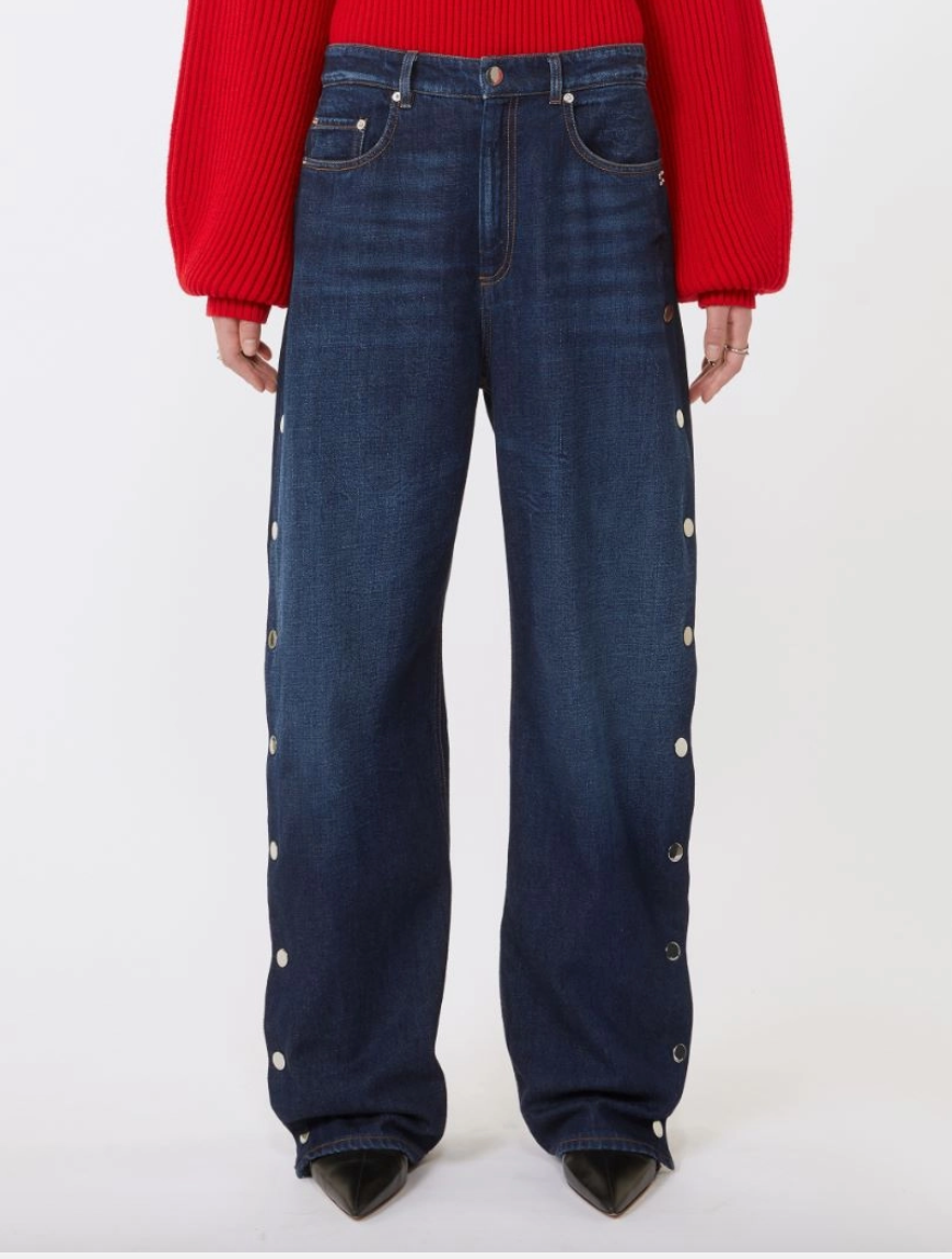 Jeans wide leg con bottoni LICHENE