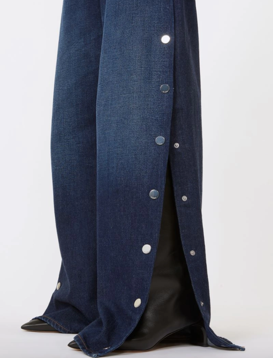 Jeans wide leg con bottoni LICHENE