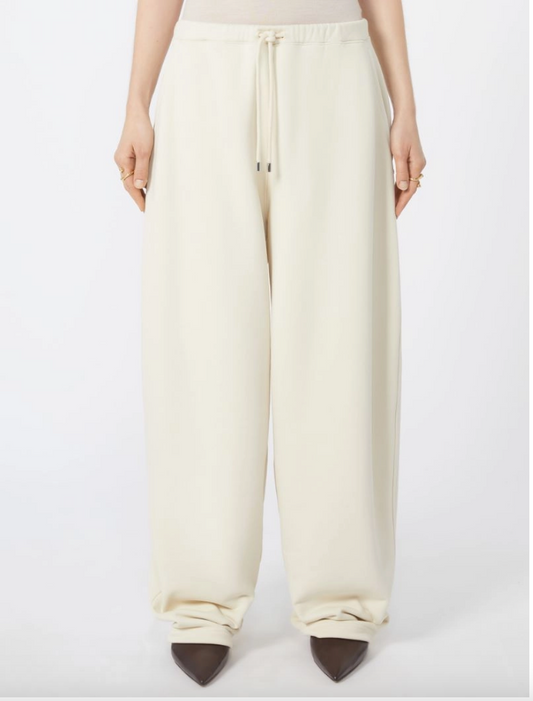 Pantalone oversize a vita bassa AVORIO