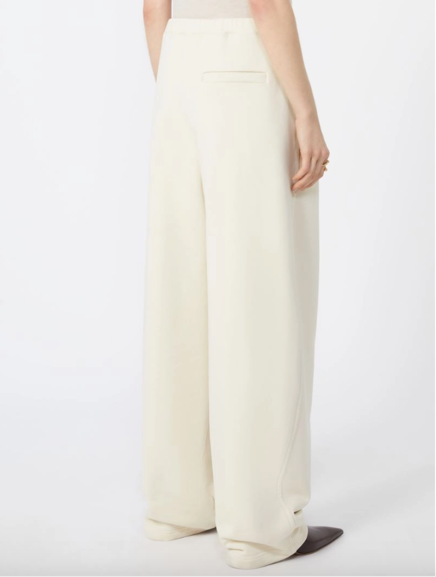 Pantalone oversize a vita bassa AVORIO