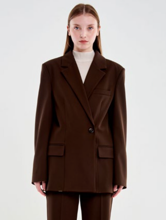 Giacca monopetto asimmetrica / SoloTre