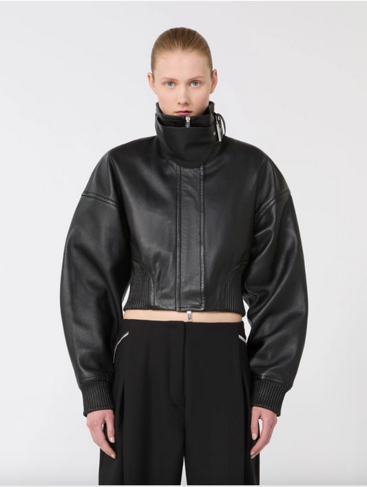 Giacchino corto in pelle OSSIDO / Sportmax