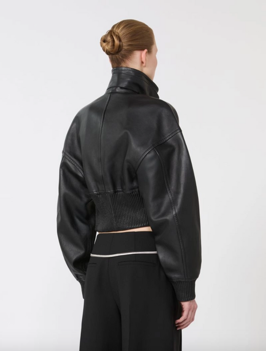 Giacchino corto in pelle OSSIDO / Sportmax