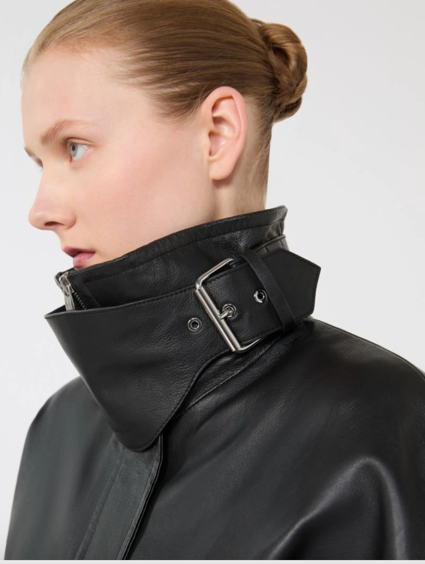 Giacchino corto in pelle OSSIDO / Sportmax