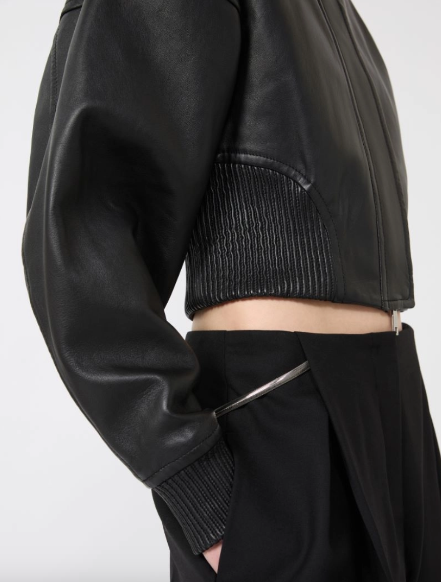 Giacchino corto in pelle OSSIDO / Sportmax