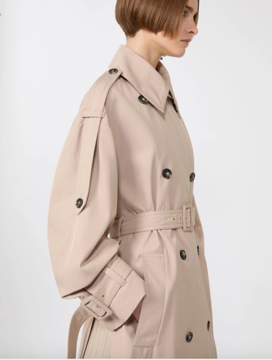Trench lungo in twill antigoccia GOCCE / Sportmax