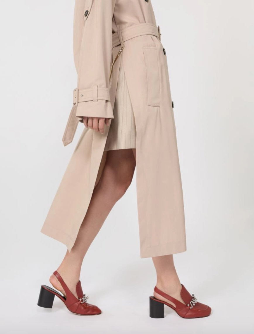 Trench lungo in twill antigoccia GOCCE / Sportmax