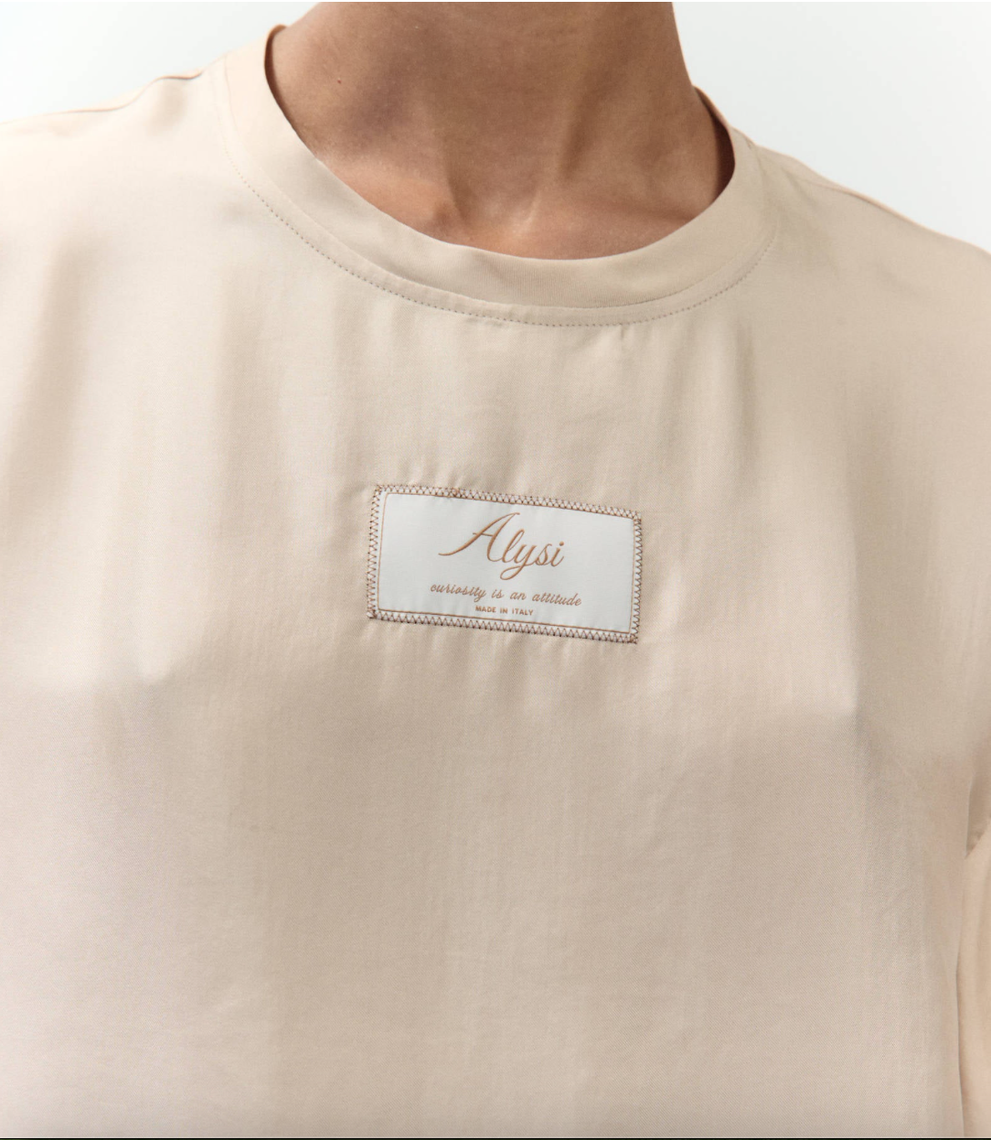 Blusa oversize in twill di seta / Alysi