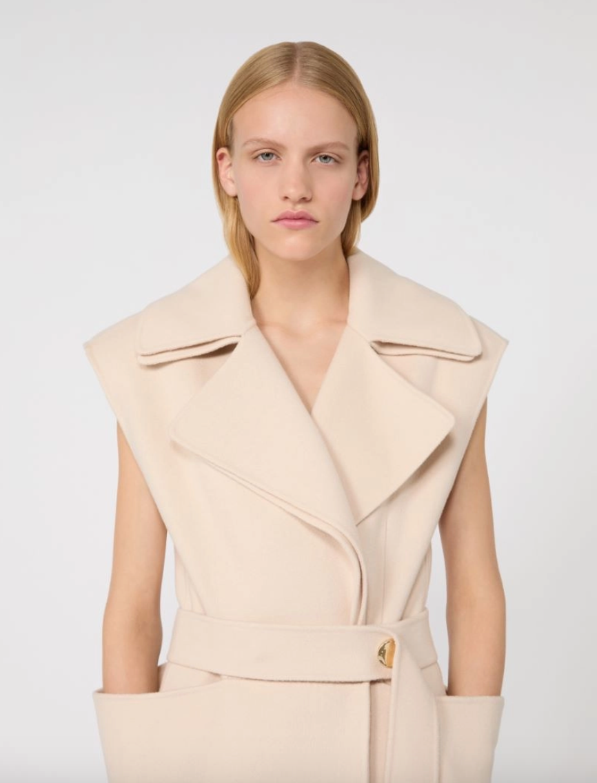 Cappotto smanicato in doppio di lana BOSSO / Sportmax