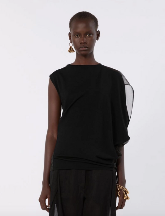 Top asimmetrico in viscosa stretch GERANIO / Sportmax
