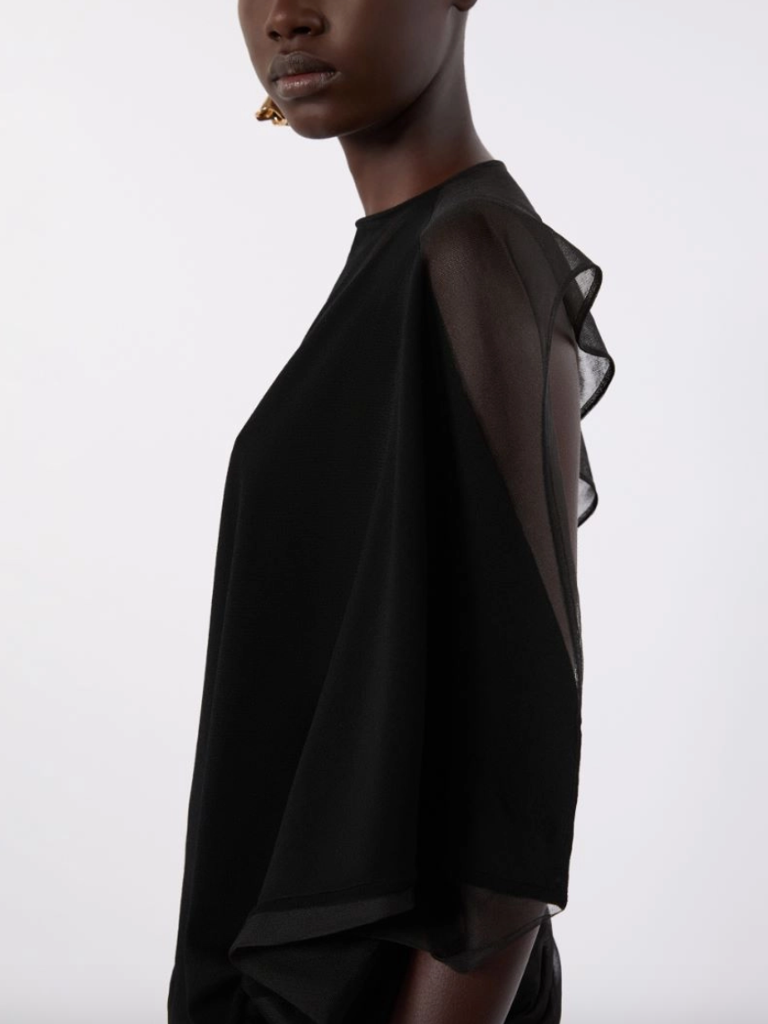 Top asimmetrico in viscosa stretch GERANIO / Sportmax