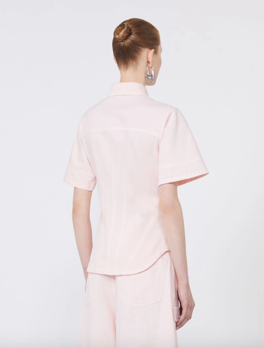 Camicia aderente in bull di cotone ONTANO / Sportmax